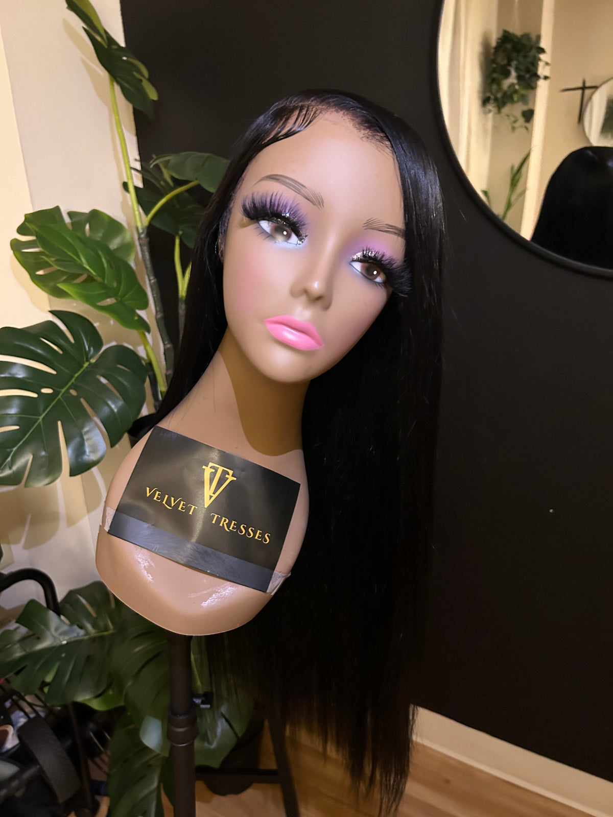 24” Jet Black Custom Frontal Wig (Pre-order)