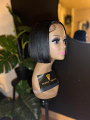 Jayda - 8” Custom Jet Black Straight Bob Wig (Pre-order)